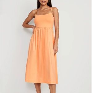 Orange midi Old Navy cami dress